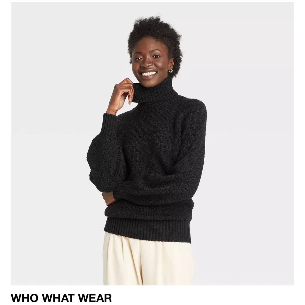 Who What Wear black turtleneck, size M